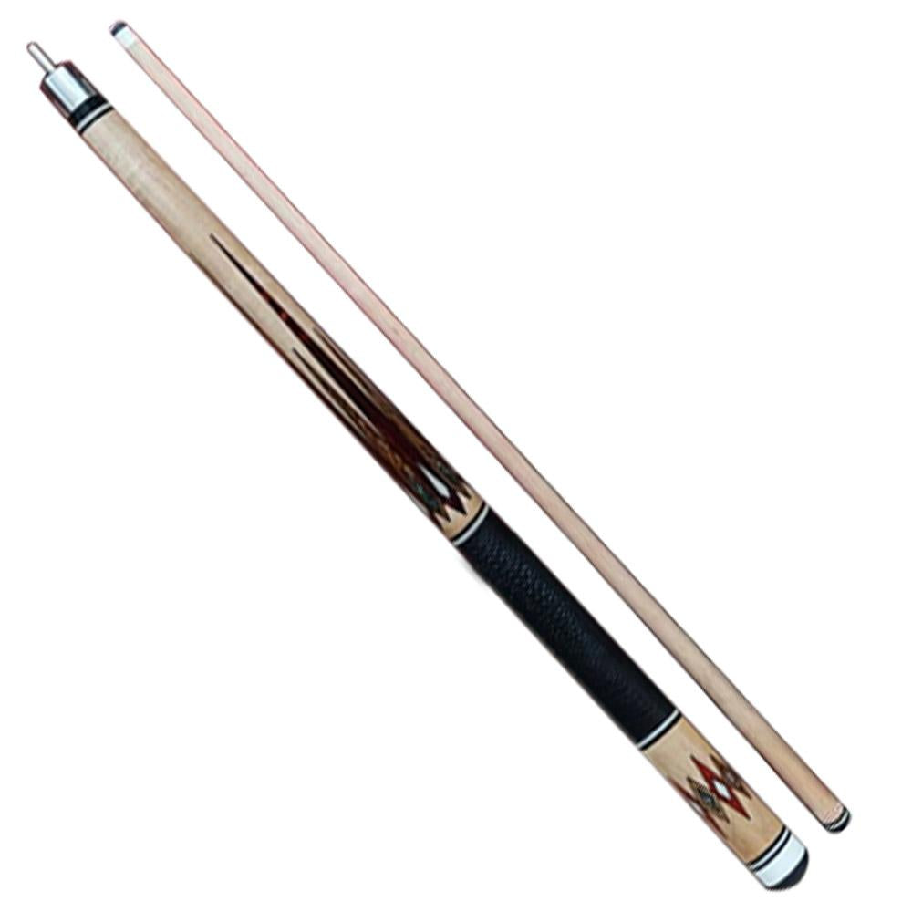 Boriz Billiards Chocolate Brown Black Leather Grip Pool Cue Stick Classic Style New Inlays 045