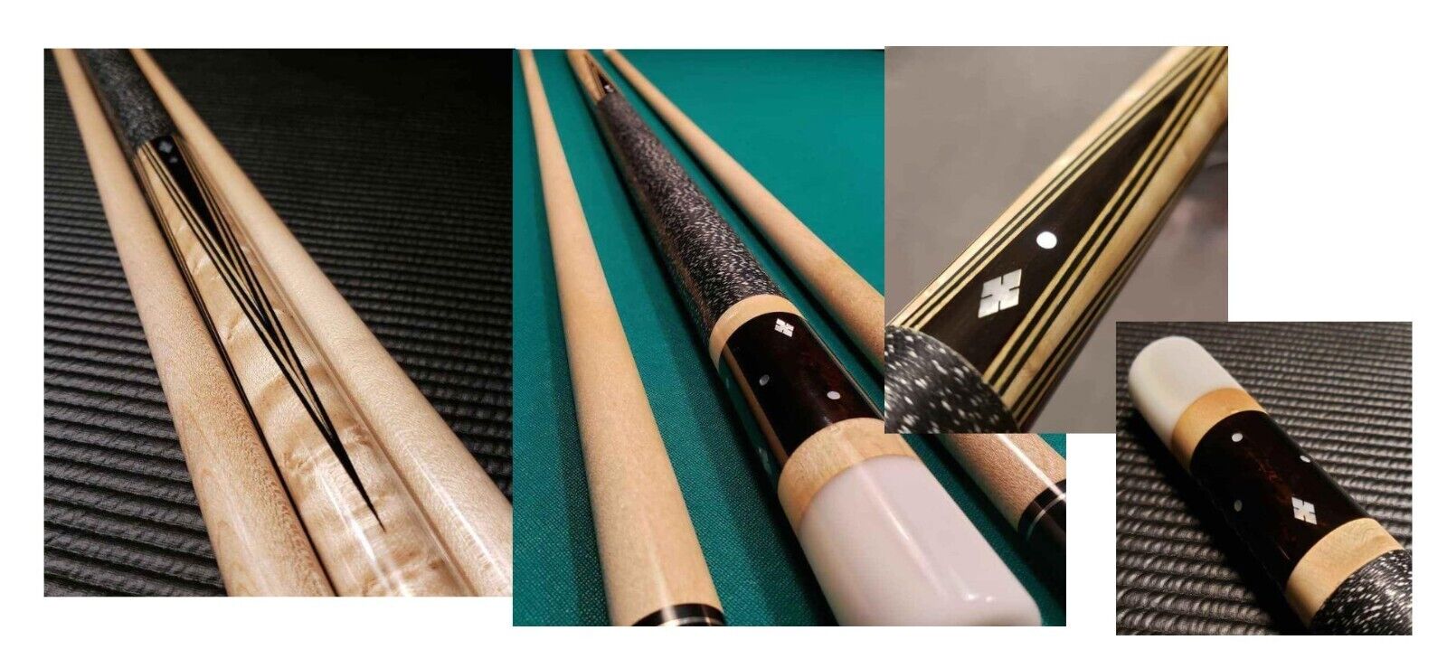 Boriz Billiards Inlaid Pool Cue Stick Majestic inlaid EXOSS3 2shaft