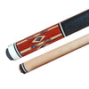 Boriz Billiards Black Leather Grip Classic Pool Cue Stick Inlays 011