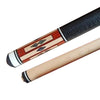 Boriz Billiards Black Leather Grip Standard Pool Cue Stick New Inlays 019