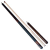 Boriz Billiards Glossy Brown Black Leather Grip Pool Cue Stick Inlays with Extension 043
