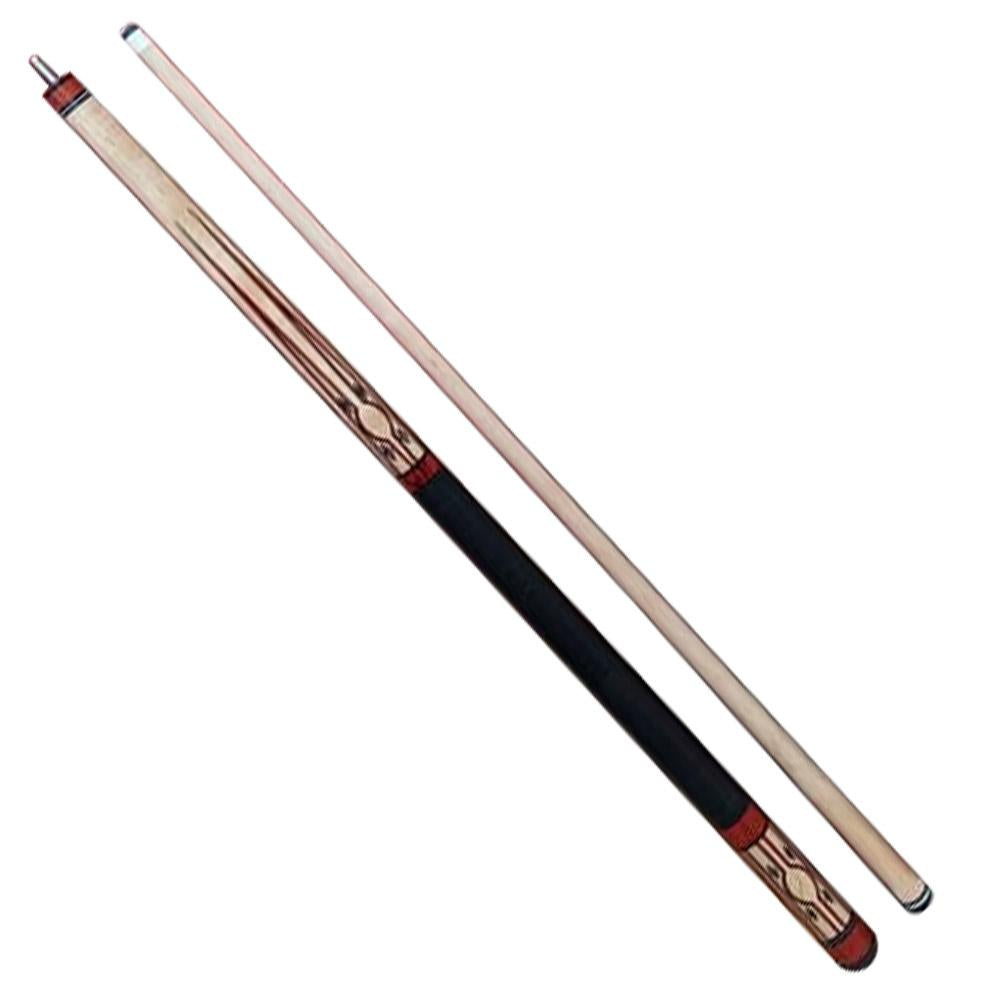 Boriz Billiards Cheerry color Black Leather Grip Stunning Pool Cue Stick Inlays 047