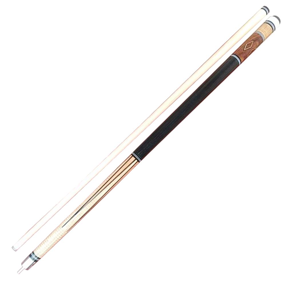 Boriz Billiards Ginger Color Stunning Black Leather Grip Pool Cue Stick Inlays 072