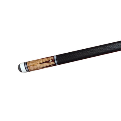 Boriz Billiards Black Leather & White Color Ergonomically Designed Classic Pool Cue Stick Inlays For Pool Cue Lovers 142