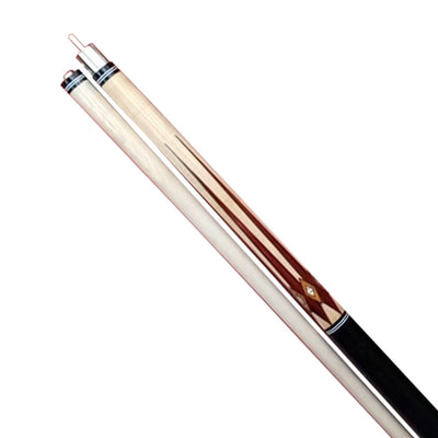 Boriz Billiards New Black Lather Grip Pool Cue Stick New Inlay for Champion 095